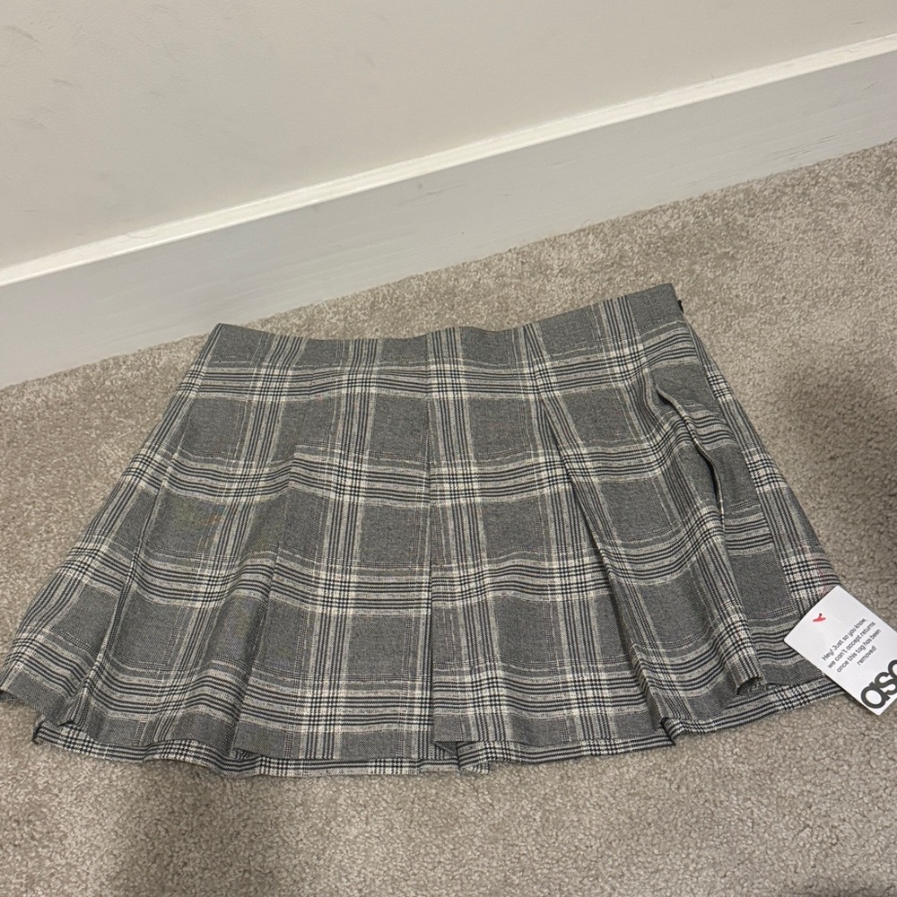 ASOS Design plaid skirt